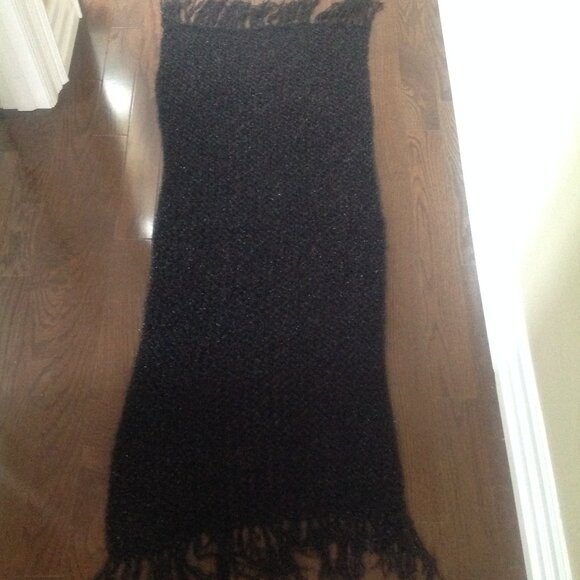Handmade Black Scarf Shawl Wrap - Picture 2 of 6